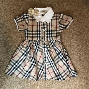 Burberry Authentic Dress for girls.